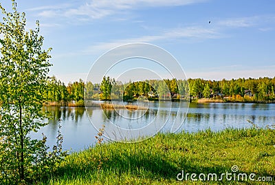 Morning reflection Stock Photo