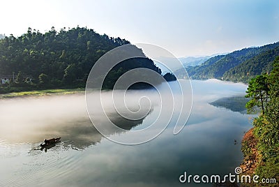 Morning river Stock Photo