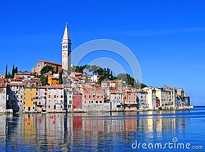 Morning in Rovinj, Croatia Stock Photo