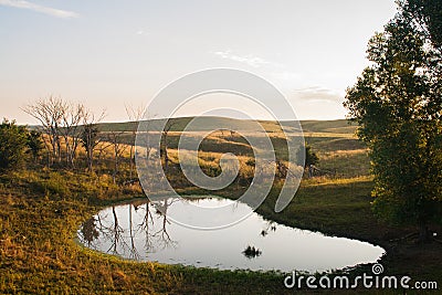 Morning in the Sandhills Stock Photo