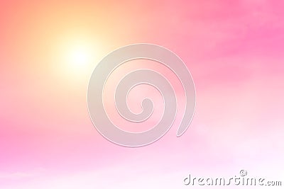 Morning sun light orange hot zone. Stock Photo