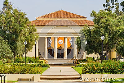 Morning sunny view of Thorne Hall in the Occidental College Editorial Stock Photo