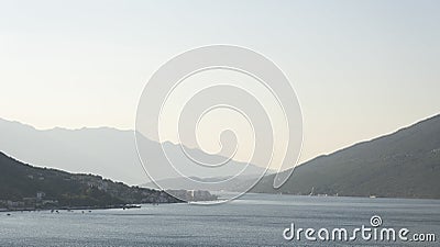 Morning mountains in Herceg Novi Stock Photo