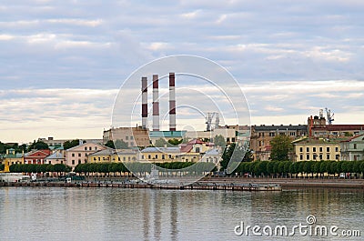 Morning view of the city. Stock Photo