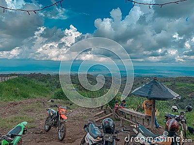 Morning view at Gunung Kawi Malang Editorial Stock Photo