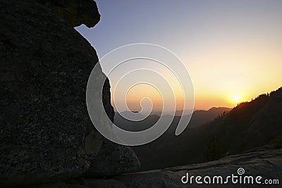 Moro Rock, Kings Canyon National Park Stock Photo