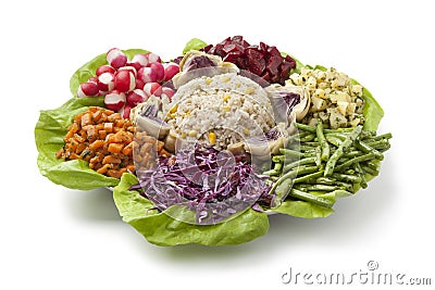 Moroccan dinner salad Stock Photo