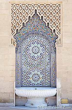 Moroccan fountain Stock Photo