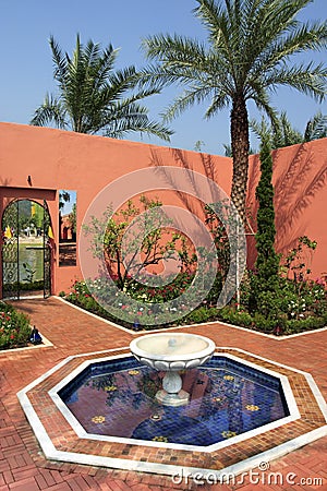 Moroccan garden style Stock Photo