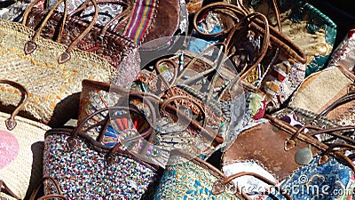 Moroccan handbags Stock Photo