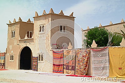 Moroccan Handwoven Carpets 1 Stock Photo