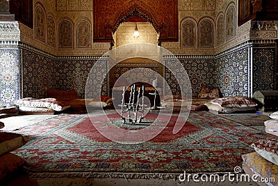 Moroccan indoor architecture Editorial Stock Photo