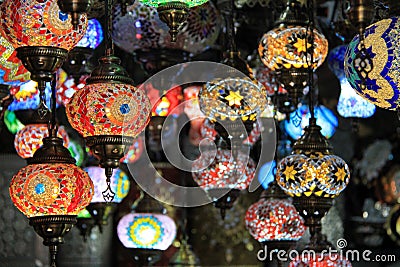 Moroccan lamps Stock Photo