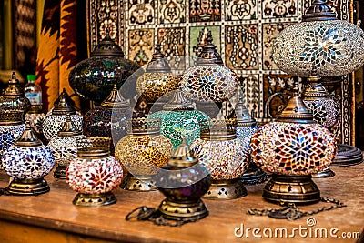 Moroccan lamps Stock Photo