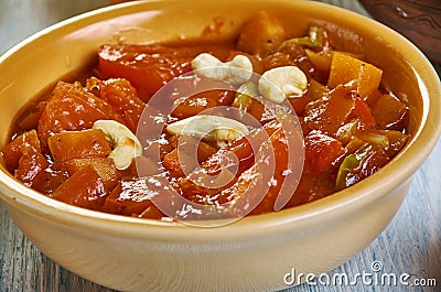 Moroccan Matbucha Stock Photo