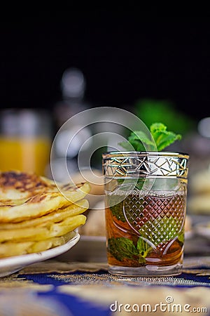 Moroccan mint tea Stock Photo