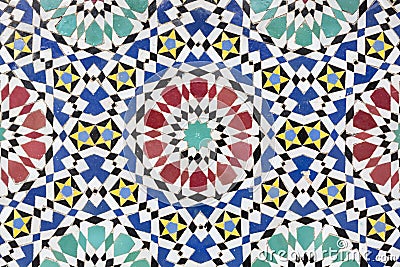 Moroccan mosaic background Stock Photo