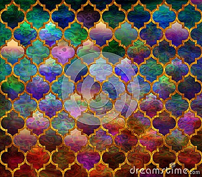 Moroccan Mosaic pattern Stock Photo