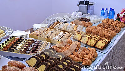 Moroccan pastries buffet, sweets, cake, Stock Photo