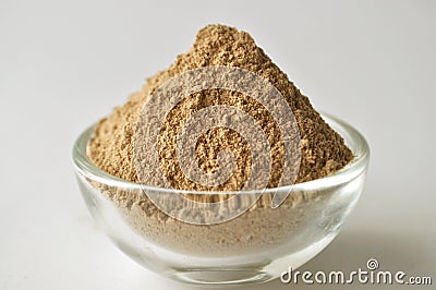 Moroccan Rhassoul clay powder cosmetic grade for face mask Stock Photo