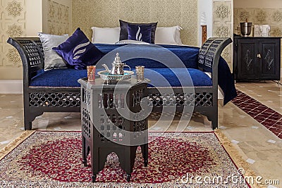 Moroccan room suite Stock Photo