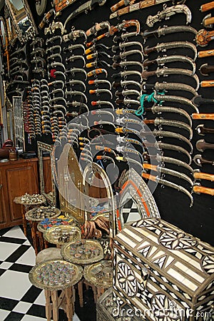 Moroccan souvenir shop Stock Photo