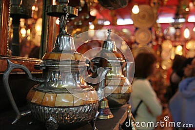 Moroccan souvenir shop Stock Photo