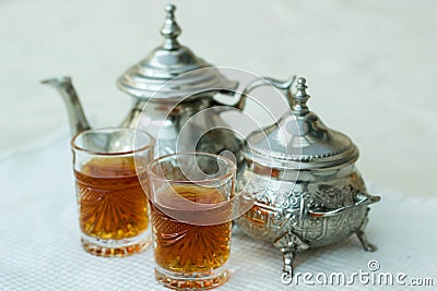 Moroccan tea Stock Photo