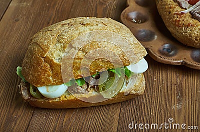 Moroccan Tuna Bocadillos Stock Photo