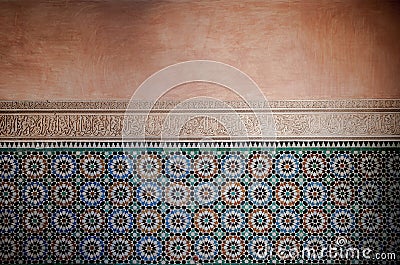 Moroccan vintage tile background Stock Photo