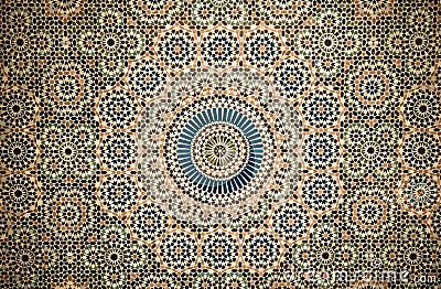 Moroccan vintage tile background Stock Photo