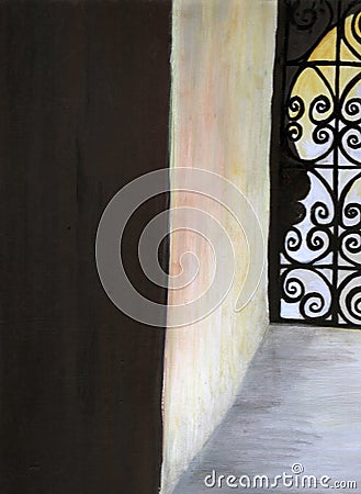 Moroccan window. Stock Photo