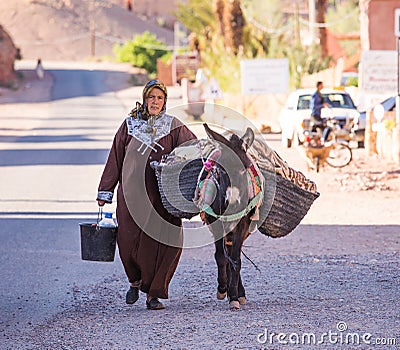 Moroccan Woman Editorial Stock Photo