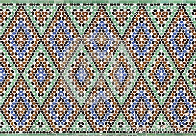 Moroccan Zellige tile Stock Photo