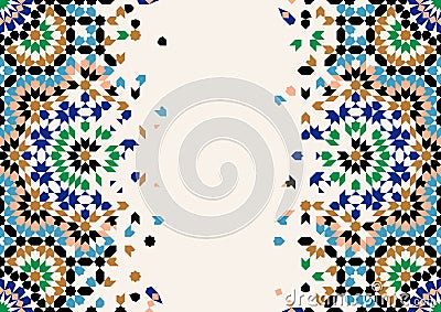 Morocco Disintegration Template. Vector Illustration