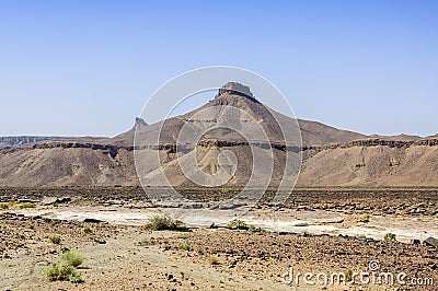 Morocco, Draa valley, Stone river Stock Photo