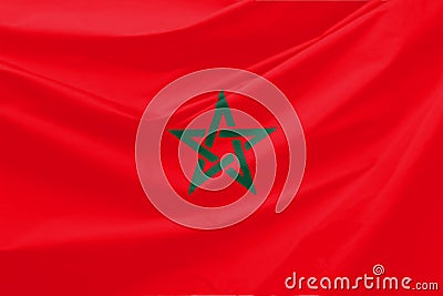 Morocco Flag Stock Photo