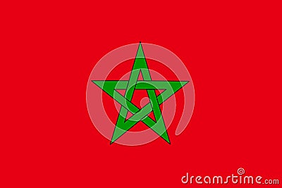 Morocco flag vector. Illustration of Morocco flag Vector Illustration