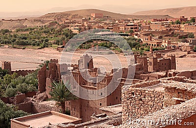 Morocco - Kasbah of Ait Benhaddou Stock Photo