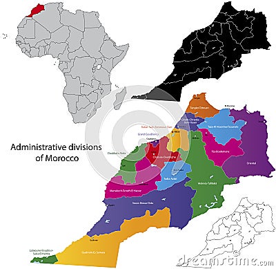 Morocco map Stock Photo