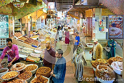 Morocco Meknes. The souk Editorial Stock Photo