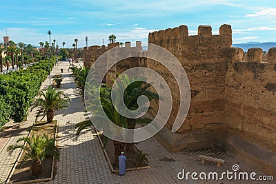 Morocco. Taroudant. The city walls Editorial Stock Photo