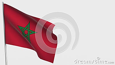 Morocco Waving Flag Animation on Flagpole. Stock Footage - Video of national, design: 158260686 Morocco Waving Flag Animation on Flagpole. Stock Footage - Video of national, design: 158260686
