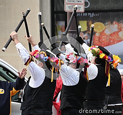 Morris Dancers Stick Dance Editorial Stock Photo