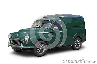 Morris Minor Van Stock Photo