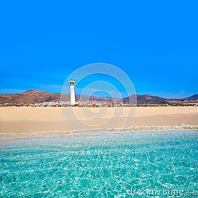 Morro Jable Matorral beach Jandia in Fuerteventura Stock Photo