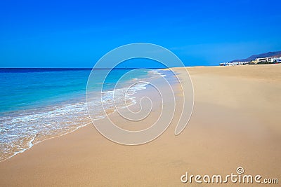 Morro Jable Matorral beach Jandia in Fuerteventura Stock Photo