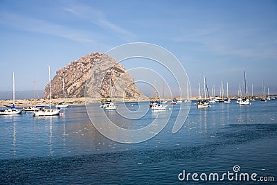 Morro Rock Stock Photo