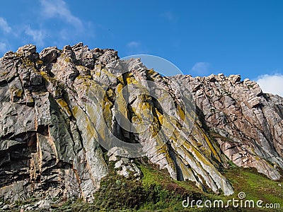 Morro rock bay Stock Photo