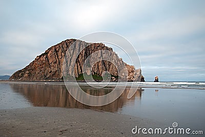 Morro Rock in the early morning at Morro Bay State Park on the Central California Coast USA Stock Photo